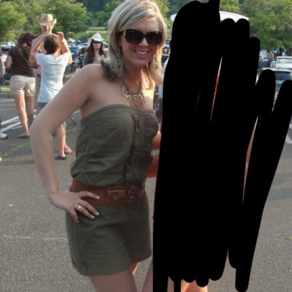 Olive green romper